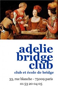 adelie bridge club, club & école de bridge à Paris (01 53 20 04 05)